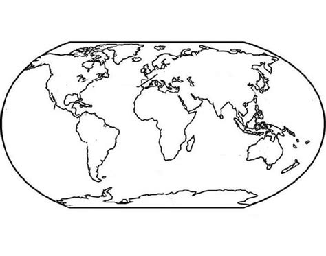 World Map For Education Coloring Page Download And Print Online