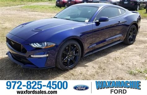 Brand New 2019 Ford Mustang Gt Kona Blue With Black Accent Package
