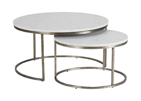 Bayless Marble Top Coffee Table Nesting Table Ethan Allen