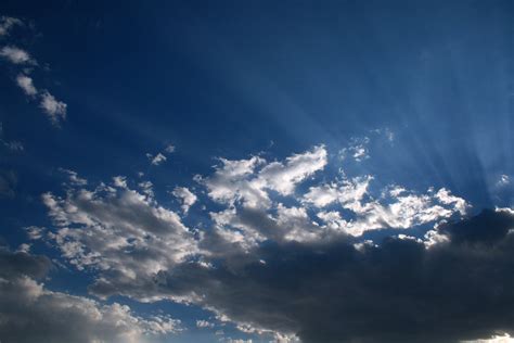 Cloud And Sunbeams Free Stock Photo Public Domain Pictures