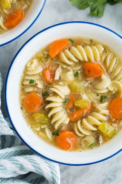 Turkey Noodle Soup Instant Pot Or Slow Cooker The Recipe Rebel