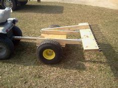 I got my wife to help me get it in place, but you could probably do it by yourself. Homemade Tractor Rake - MyTractorForum.com - The Friendliest Tractor Forum and Best Place for ...