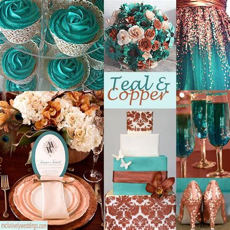 Teal And Copper Wedding Colors So So Pretty I Think I Would
