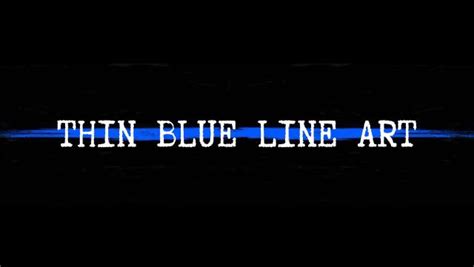 Thin Blue Line Art Home