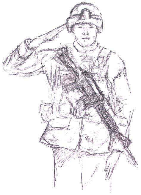 how to draw a army man easy army military