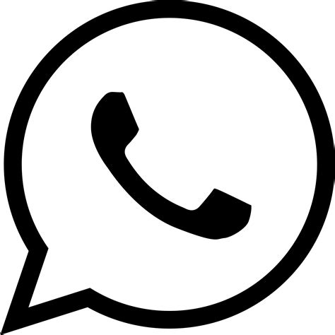 Download Whatsapp Icon White Vector Free Transparent Png Download