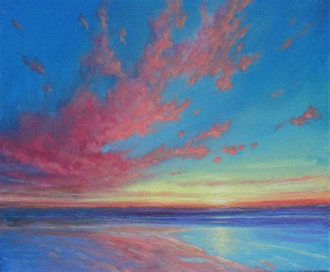 As Evening Falls Original Seascape Painting By Derek Hare Derek Hare