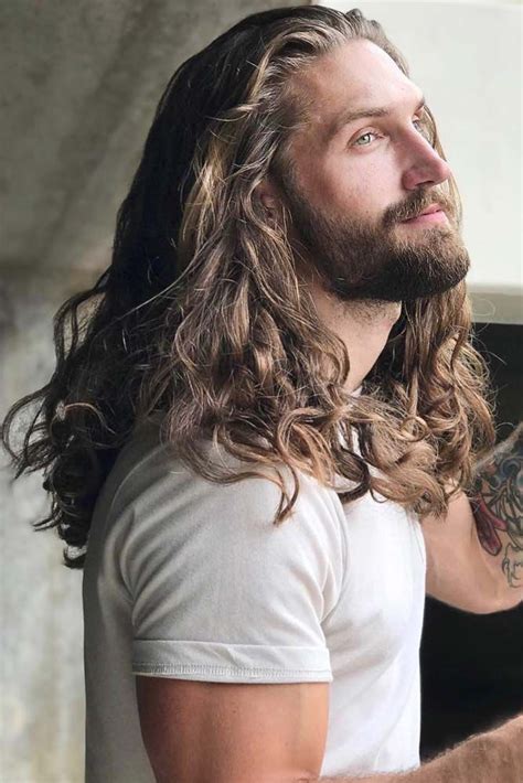 8 Heartwarming Long Hairstyles For Men With Curly Hair Beard