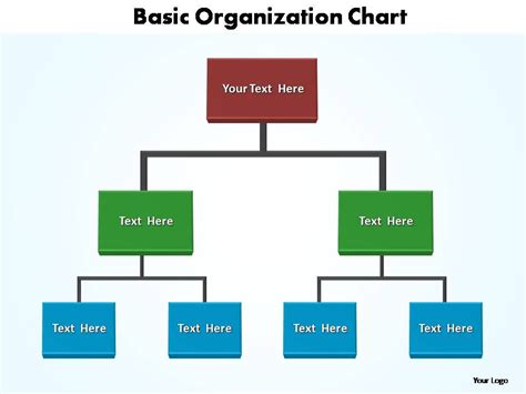 Basic Organization Chart Editable Powerpoint Templates Powerpoint Riset