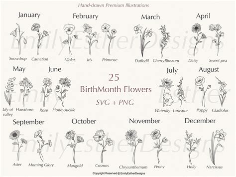 October Birth Month Flower Tattoo