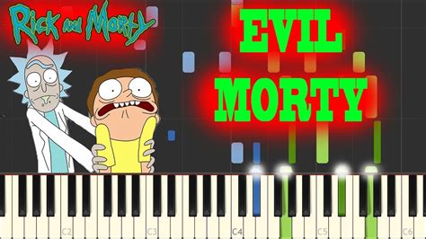 Evil Morty Rick And Morty Piano Synthesia Youtube