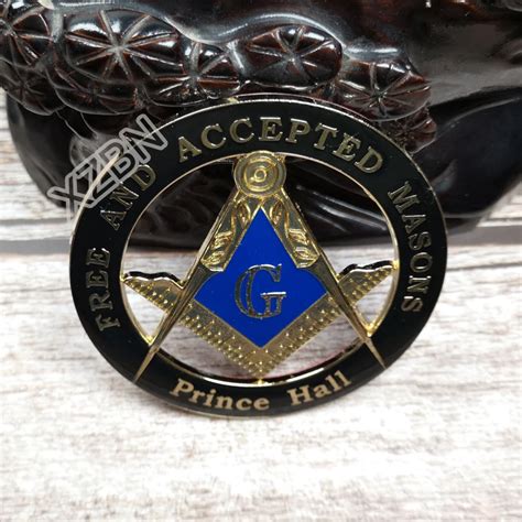Masonic Auto Car Badge Emblems Mason Freemason Bcm 33 Black Free And