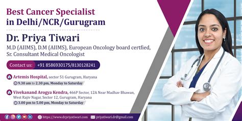 Cancer Specialist In Delhi Ncr Gurugram Dr Priya Tiwari