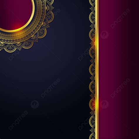 Abstract Mandala Vector Floral Background Royal Wedding Invitation Card