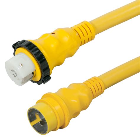 Marinco® 6152spp Cord Plus™ 50 50a 125250v Yellow Shore Power Cord