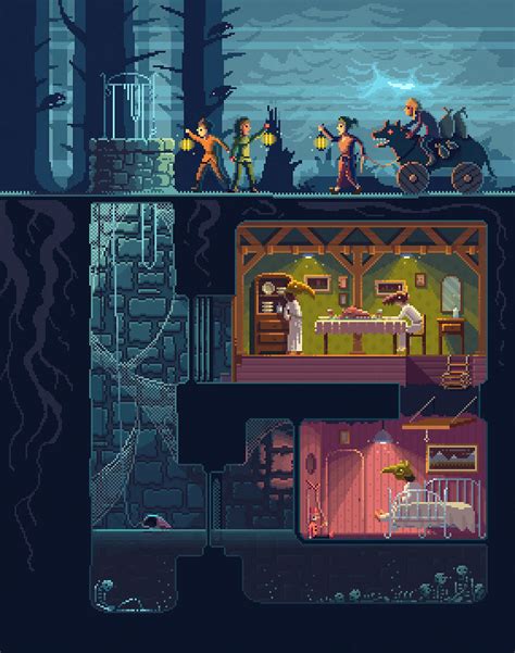 Monkey Island 2d Game Art Video Game Art Game Design How To Pixel