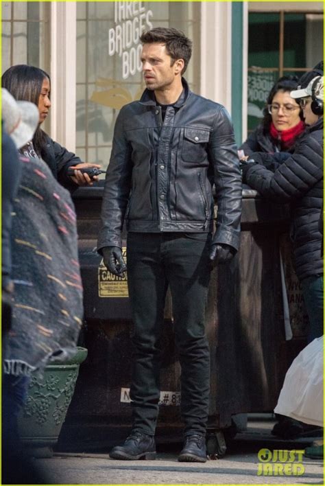 Sebastian Stan On The Set Of The Falcon And The Winter Soldier The
