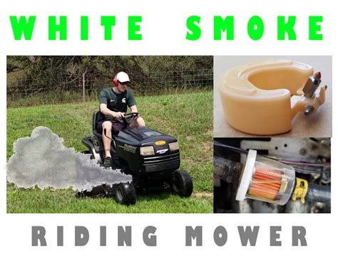 To mow a hilly lawn perfectly, should find best riding lawn mower for hills. Riding Mower - White Smoke from Engine
