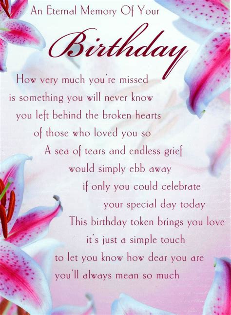 Don't you know how to express your feelings in actual words? Happy birthday poem for a mom that passed away. happy ...