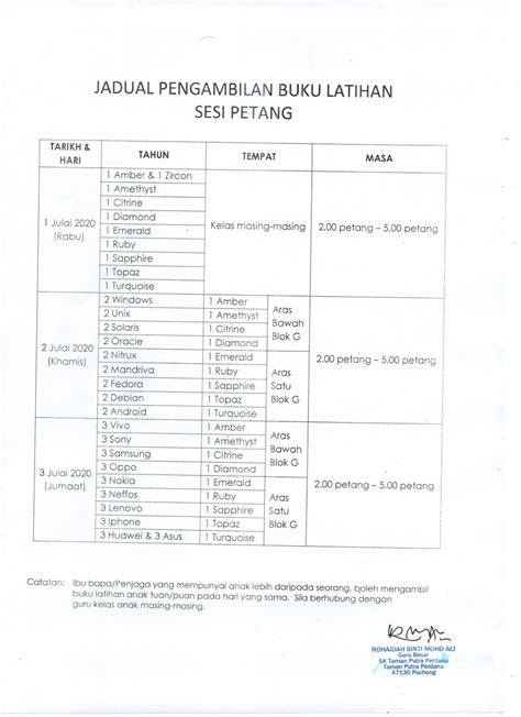 Medan pukul 18.33 wib 4. Sekolah Kebangsaan Taman Putra Perdana: Jadual Pengambilan ...
