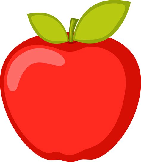 Red Apple Healthy Cute Simple Red Apple Clipart Png Myfreedrawings