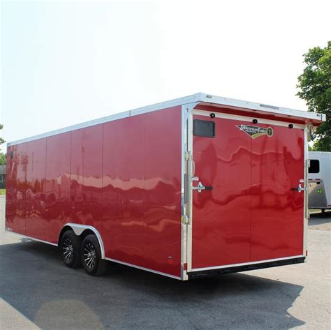 Enclosed Car Hauler 2023 24 Finished Interior Wcabinets And Rear Wing