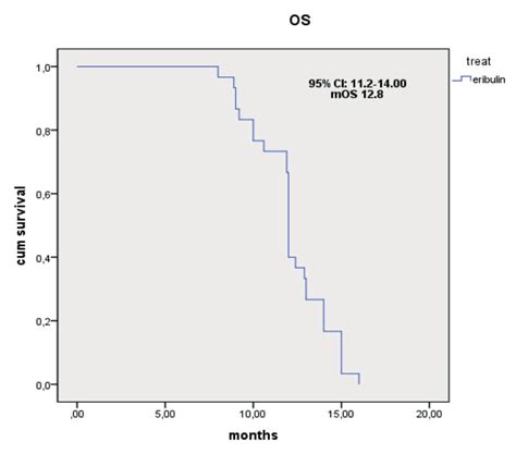 Median Overall Survival Os With Kaplanmeier Plot N 40 Download