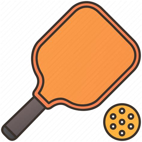 Equipment Paddle Pickleball Racket Sports Icon
