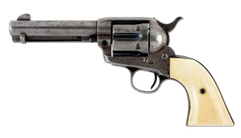 1913 vintage colt single action army revolver with long fluted cylinder barnebys