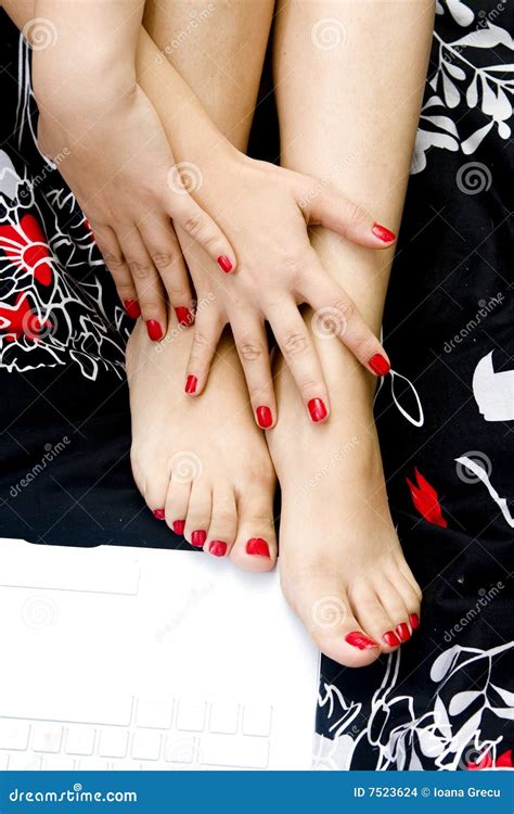 hands and feet stock images image 7523624