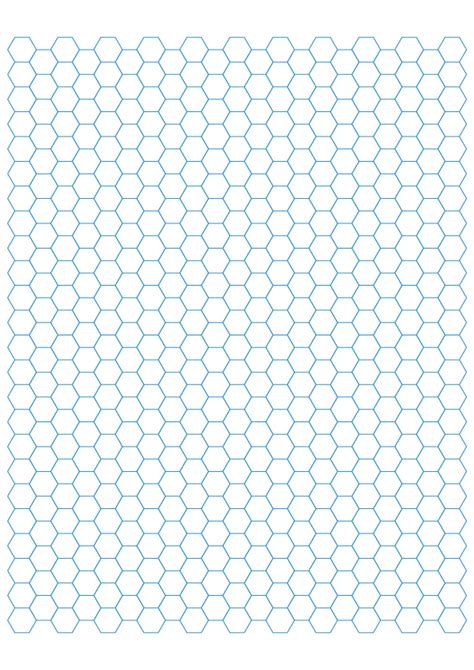 Free Printable Hexagonal Graph Paper Template In Pdf