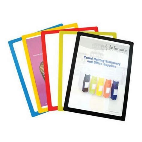 Plastic Multicolor Infomate Glass Display Folders For Multipurpose