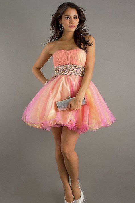 Admirable Beading Multi Color Tulle Shortmini Prom Evening Dress