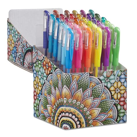 Ecr4kids Gelwriter Gel Pens Set Premium Multicolor In Coloring Box 36