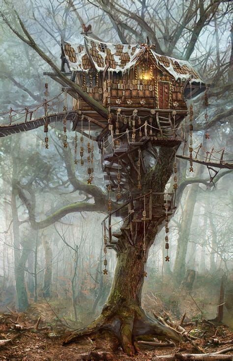10 Best Fantasy Tree Houses Images Fantasy Cool Tree Houses Fantasy
