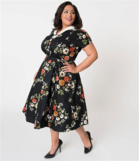 Vintage Style 1940s Plus Size Dresses