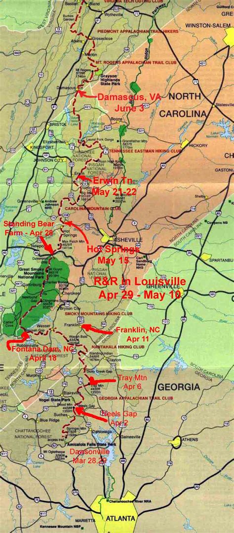 Printable Appalachian Trail Map Pdf Images And Photos Finder