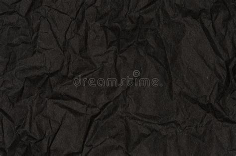 Black Crumpled Paper Texture Background Stock Image Image Of Dark