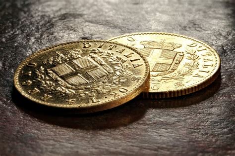 Italian Gold Coins Stock Photo Image Of Aurum Fine 99537542