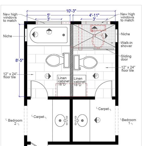 Small Bathroom Layouts With Separate Tub And Shower Maximizing Space