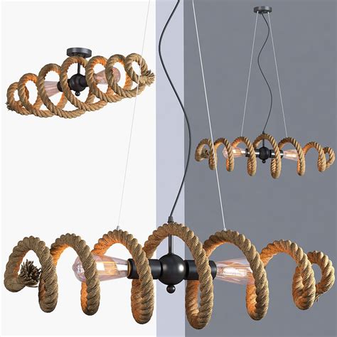 Chandelier Loft Rope 3d Model 19 Max Obj Unknown Free3d