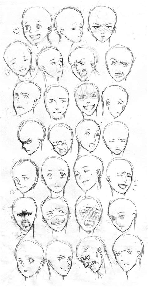Anime Face Expressions Drawing Loveranime433