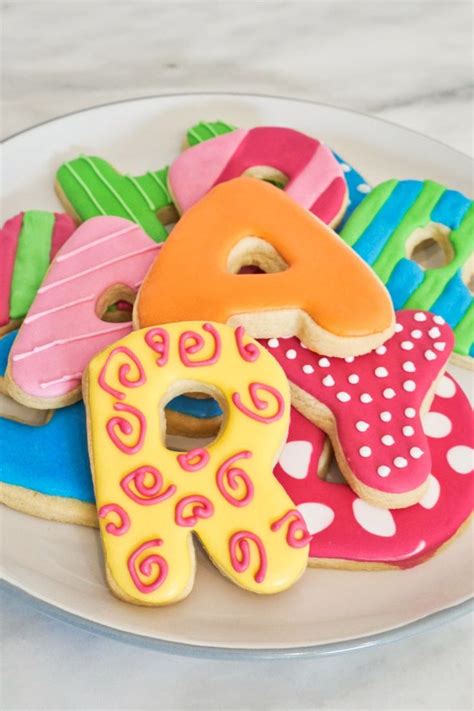Decorated Alphabet Letter Cookies Into The Cookie Jar Recipe In