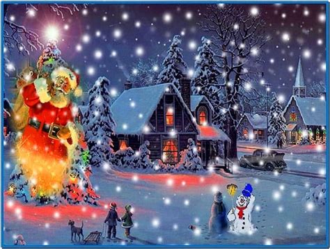 Animated Christmas Snow Screensaver Download