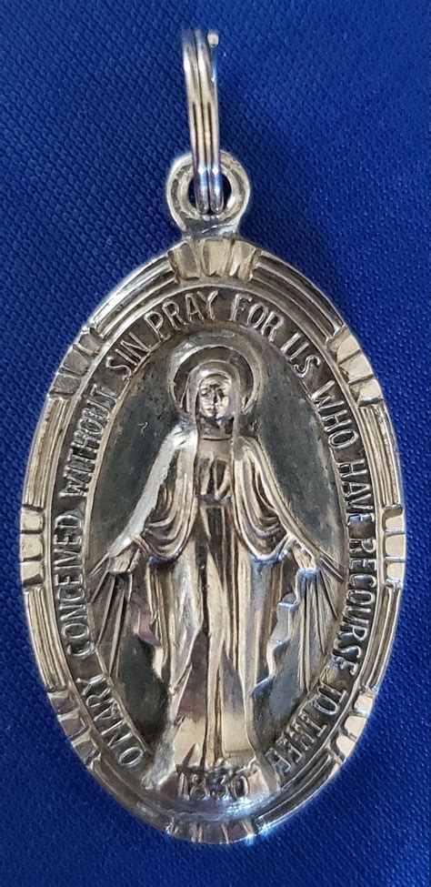 Excited To Share The Latest Addition To My Etsy Shop Antique Sterling Silver Miraculous Medal