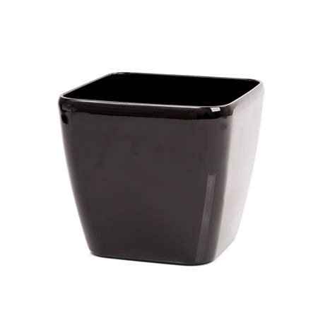Eden 22cm Premium Round Black Self Watering Plastic Pot Bunnings