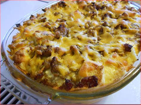 Egg Souffle With Sausage Great Make Ahead Breakfast Casserole For