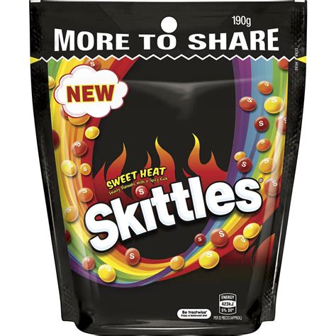 Skittles Sweet Heat Lollies Large Bag 190g Woolworths
