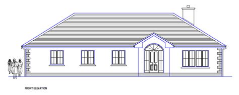 Templeport Bungalow House Plan Architectural Designed Blueprint Homeplan