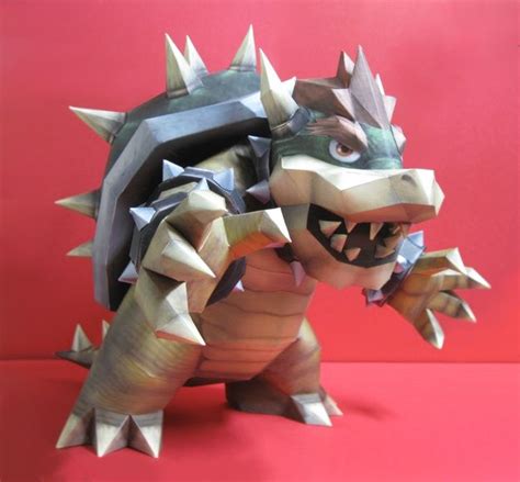 Mario Brothers Paper Crafts Paper Models Bowser